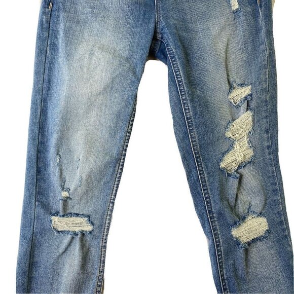 DYNDMN Kate Skinny Jeans Womens size 25 Distressed Stretch Denim Blue Jeans - Picture 4 of 11